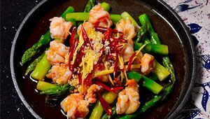 芦笋虾仁的做法