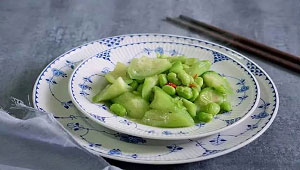 小满,吃丝瓜炒毛豆