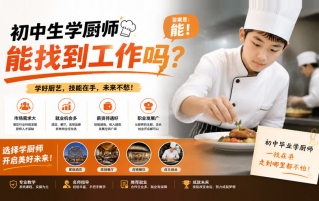 初中生学厨师能找到工作吗？初中生学厨师有前途吗？