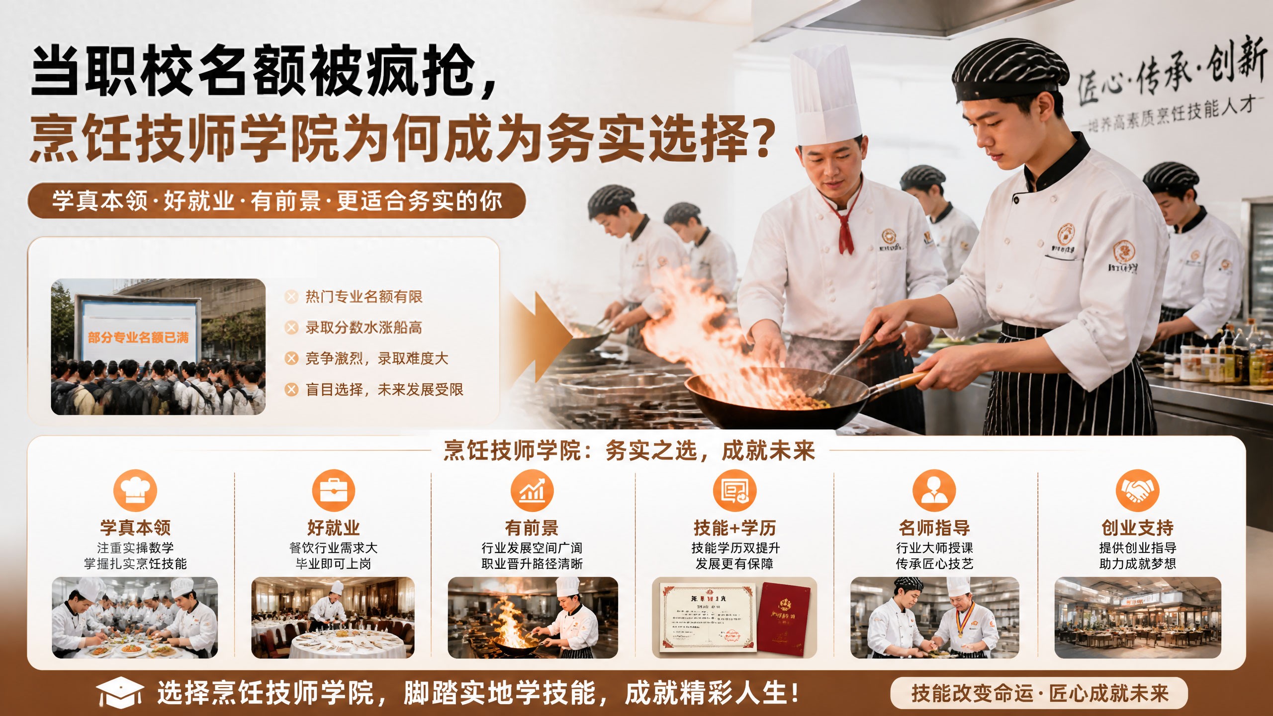 当职校名额被疯抢，技师学院中餐烹饪专业为何成为务实选择？