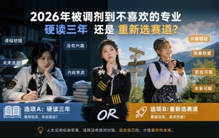 2026年被调剂到不喜欢的专业，硬读三年还是重新选赛道