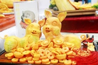 冷拼雕刻-招财进宝