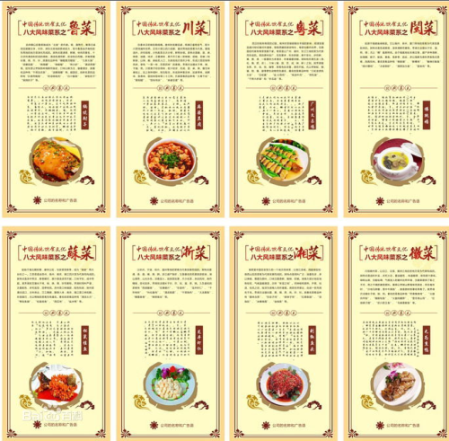 中国菜的八大菜系和四大流派