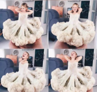 蔬菜水果裙子时装秀 小公主火爆全球