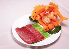 冷拼作品—芦笋烤爽肉