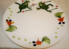 冷拼作品—食雕青蛙